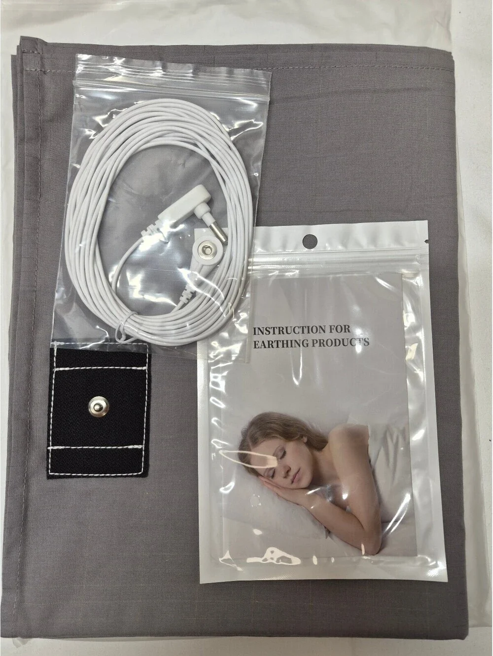 Grounding Sheet with Silver Fiber Cotton Fabric 35x90 Inches Bed Flat Sheet B430